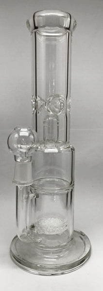 Straight Triple Percolator Glass Dab Rig