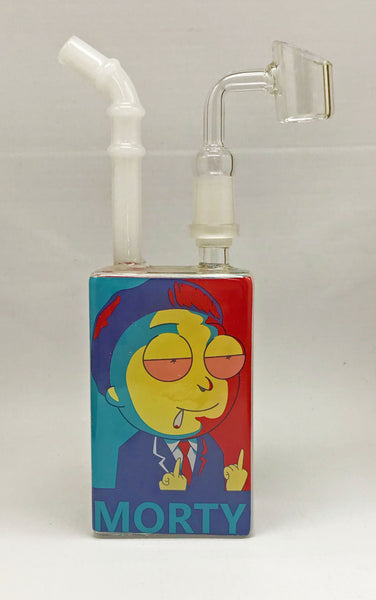 Morty Juice Box Glass Dab Rig