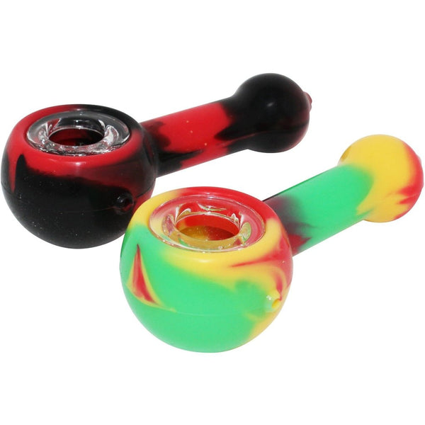 Silicone Spoon Glass Bowl Pipe